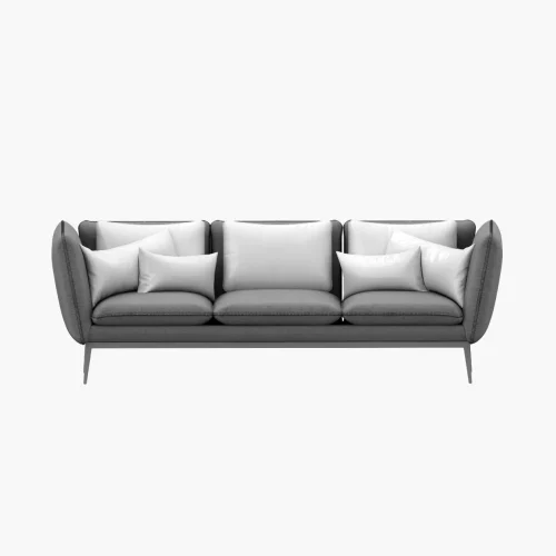 Modern 3-Seater Upholstered Sofa with Deep Cushions