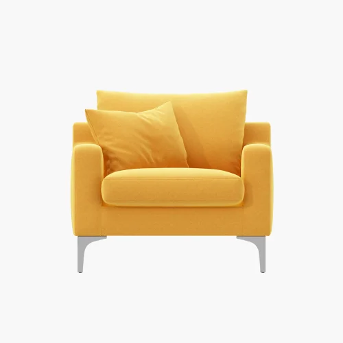 product-16 Modern Upholstered Accent Armchair with Plush Cushions
