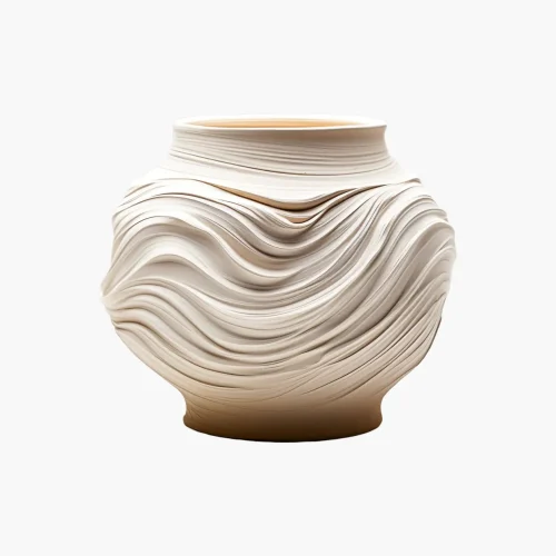 product-19 Modern Textured Ceramic Decorative Vase