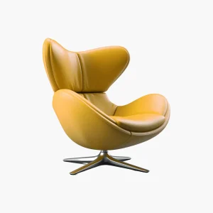 product-21_3 Modern Swivel Lounge Armchair with Ergonomic High-Back Design