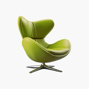 product-21_4 Modern Swivel Lounge Armchair with Ergonomic High-Back Design