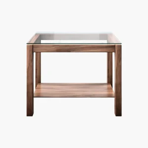 Modern Glass Top Side Table