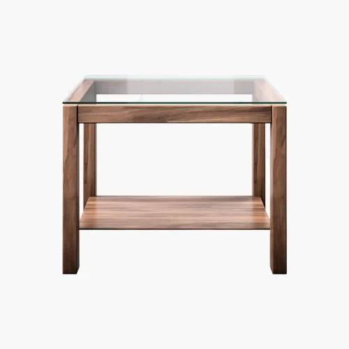 Modern Glass Top Side Table