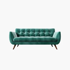 Modern Velvet Tufted Sofa