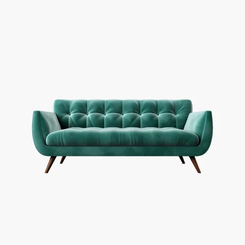 Modern Velvet Tufted Sofa