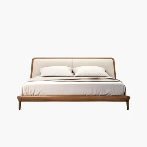 Modern Upholstered Wooden Bed