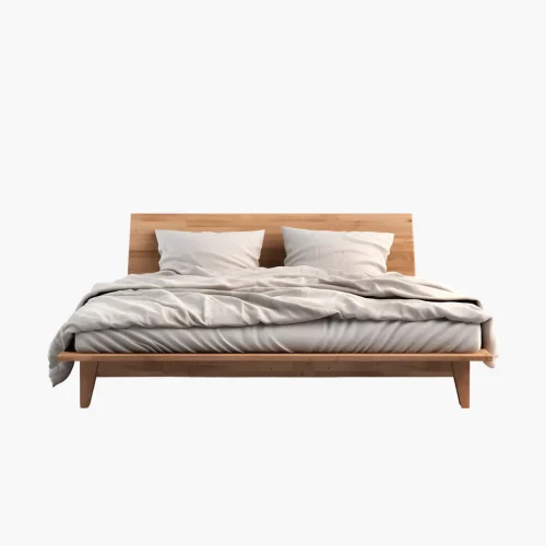 product-44 Modern Solid Wood Platform Bed